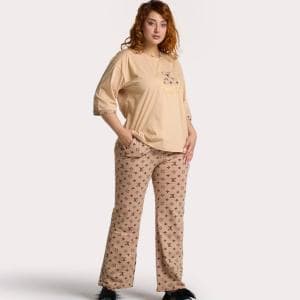 ست لباس راحتی بگ گندمی