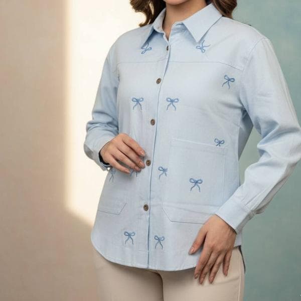 شومیز پاپیونی - تصویر 4