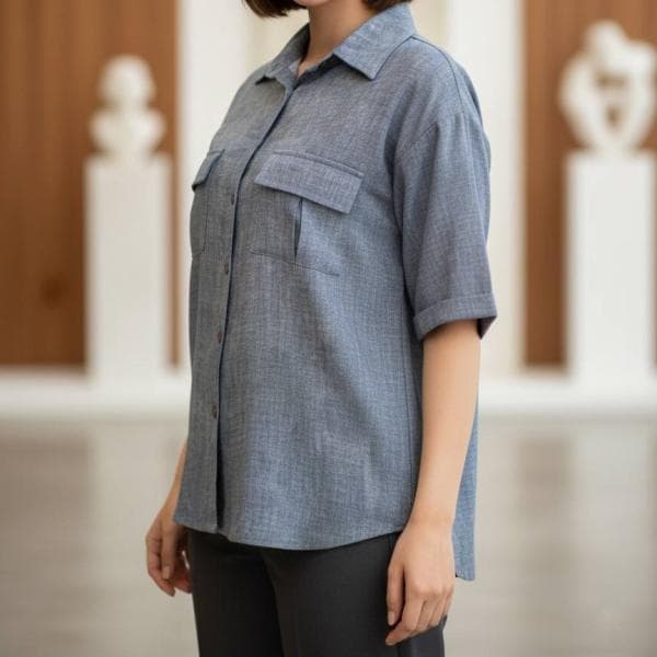 شومیز دو جیب - تصویر 3