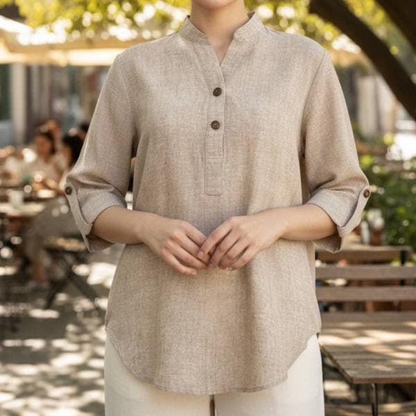 شومیز جلوبسته کد 2082 - تصویر 3