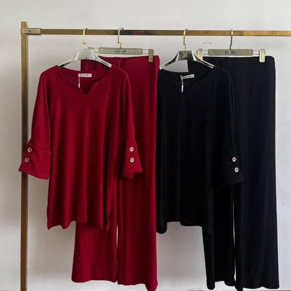 بلوز و شلوار مخمل - تصویر 2