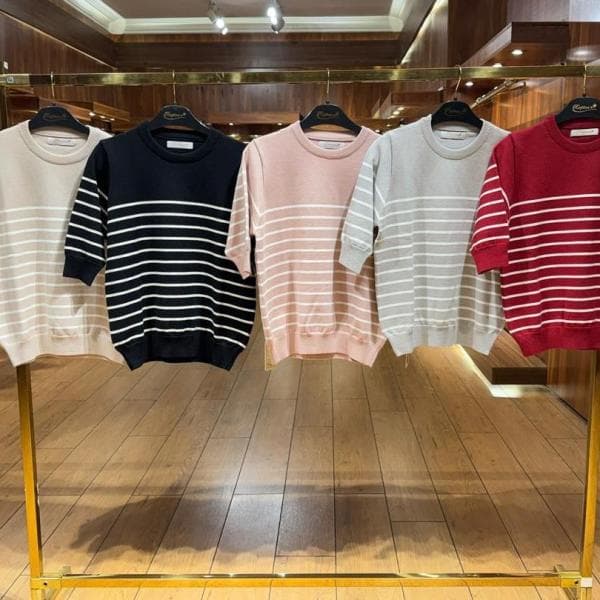 بلوز یقه گرد استین سه ربع کد 1079 - تصویر 5