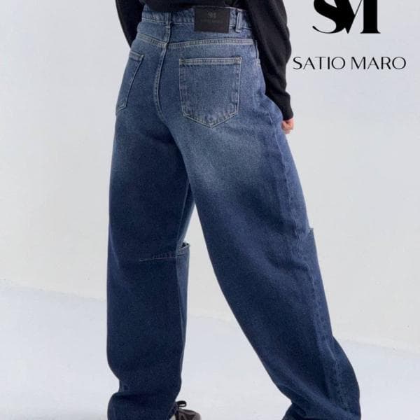 شلوار بگ زنانه زاپ دار کد0487 - تصویر 3