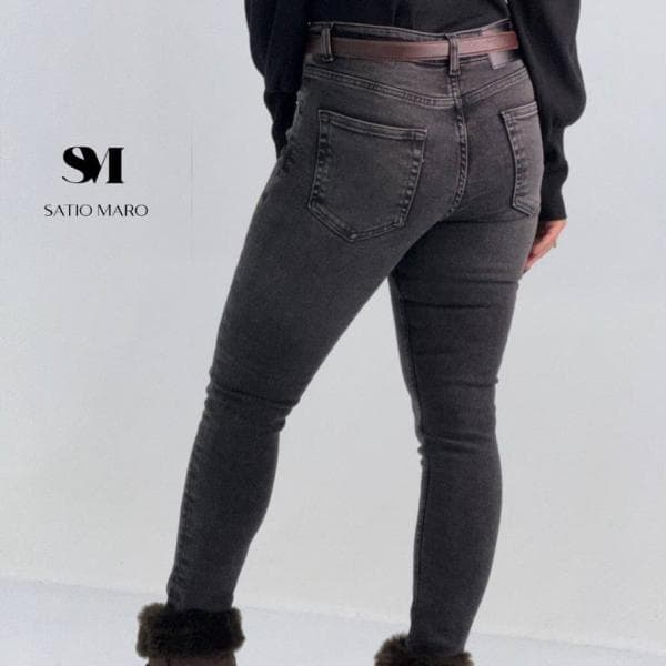 شلوار اسکینی زنانه جین کد0135 - تصویر 3