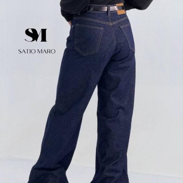 شلوار بگ زنانه جین کد0540 - تصویر 2