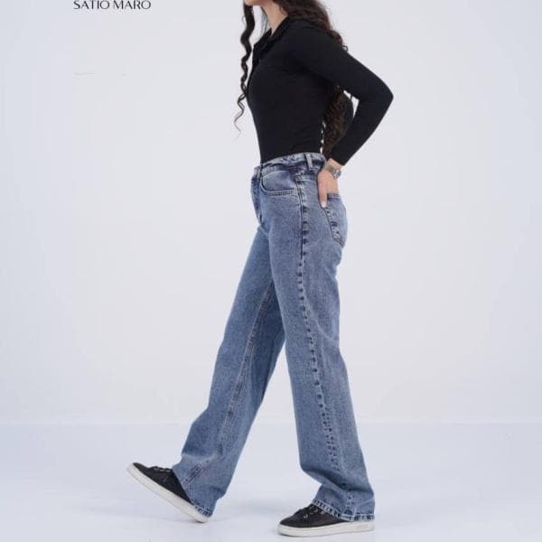 شلوار جین زنانه راسته کد310801010950 - تصویر 2