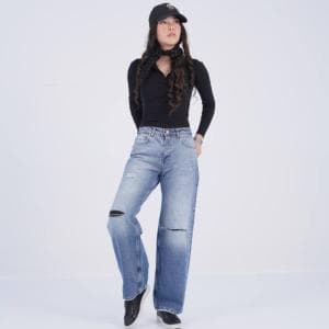 شلوار جین زنانه زاپ دار کد306008010003