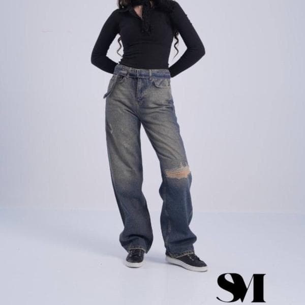 شلوار بگ زنانه کد0328 - تصویر 2