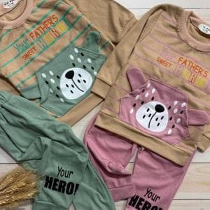 بلوز شلوار کبریتی نوزادی قهرمان 1838