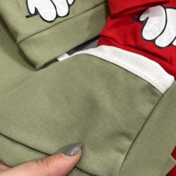 هودی وشلوار نوزادی میکی گوش دار 1837 - تصویر 2