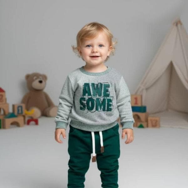 ست شلوار بلند نوزادی کد1832 - تصویر 8