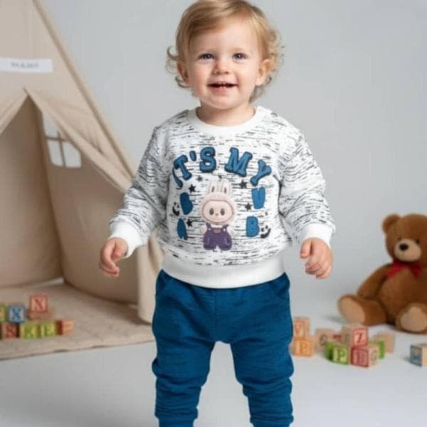 ست شلوار بلند نوزادی کد1832 - تصویر 10