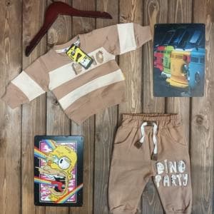 ست شلوار بلند نوزادی کد1832