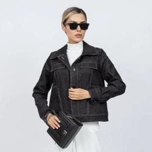 کت جین مشکی کد40112