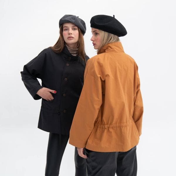 بارانی دکمه ای کتان زارا - تصویر 3