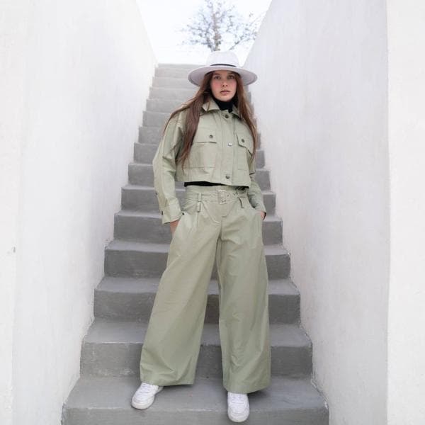 ست نیم تنه و شلوار کارگو - تصویر 4