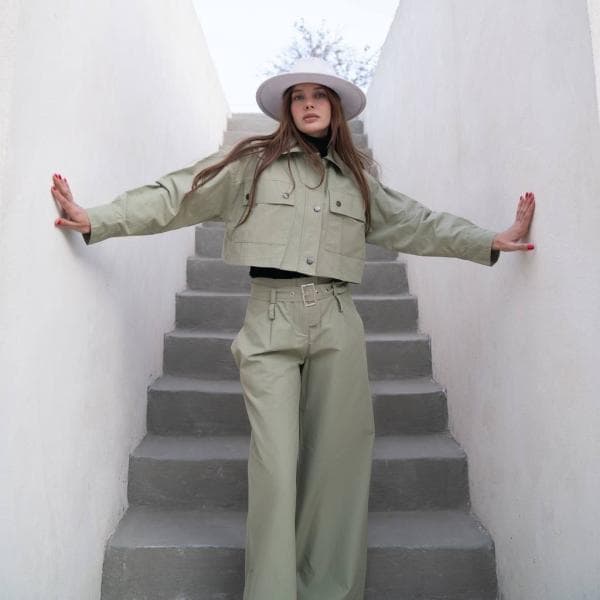 ست نیم تنه و شلوار کارگو - تصویر 3