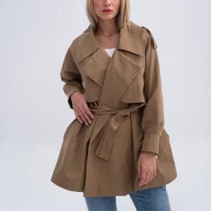 بارانی کتان قد متوسط