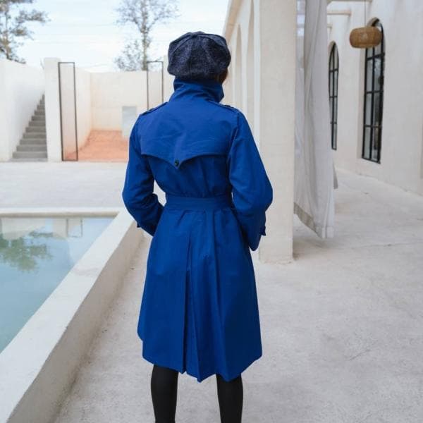 بارانی کتان بلند - تصویر 2