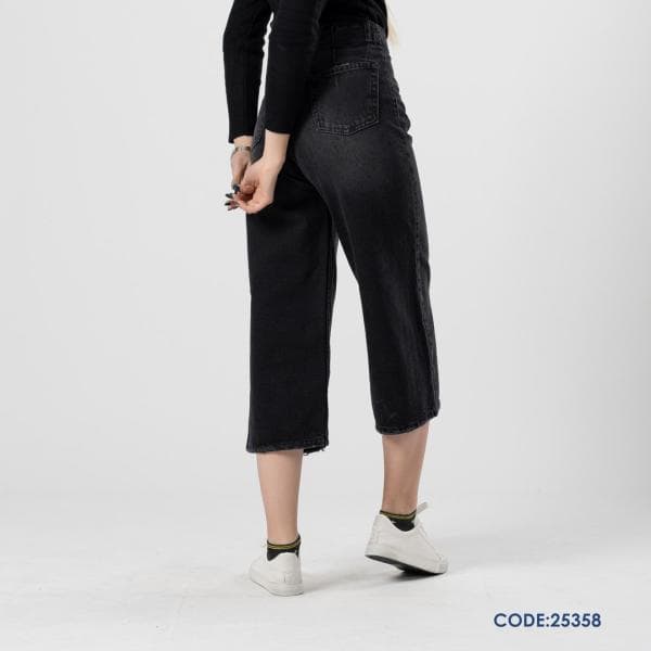 شلوار واید لگ جین کد25358 - تصویر 2