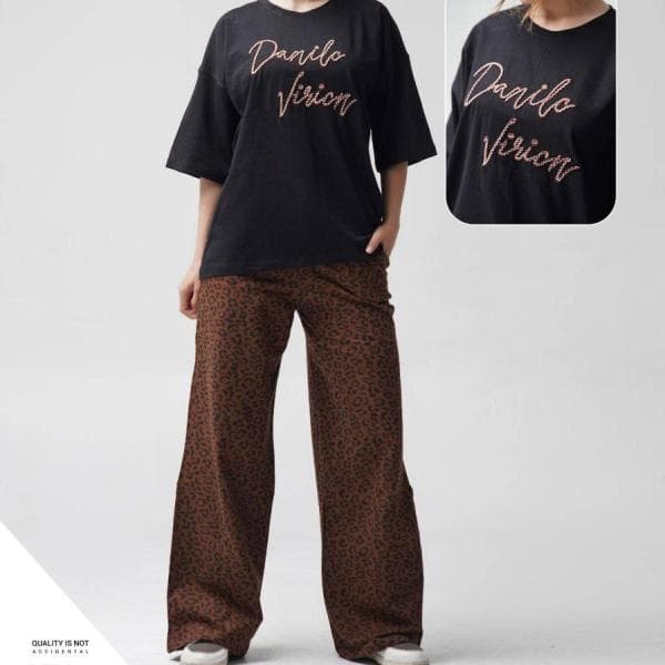 تیشرت و شلوار مدل پلنگی کد100889