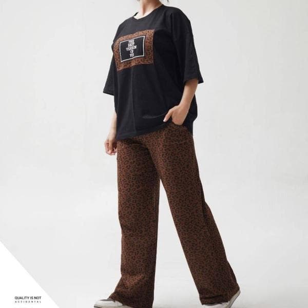 تیشرت و شلوار مدل  پلنگی کد100888