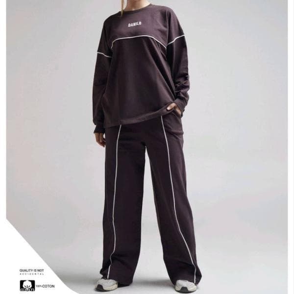 بلوز و شلوار مغزی‌دوزی کد100881 - تصویر 3