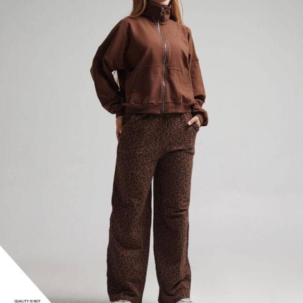 سوییشرت و شلوار باکسی پلنگی - تصویر 1