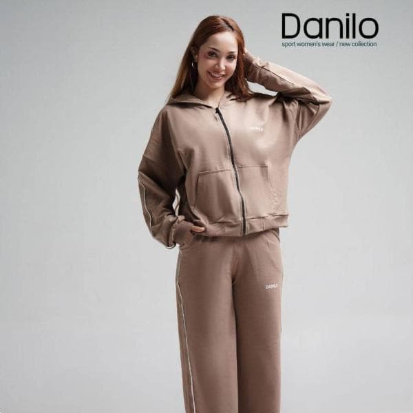 سوییشرت و شلوار باکسی نواردار - تصویر 3