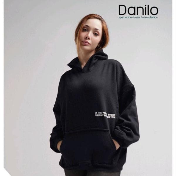 هودی تک over size جیب کانگرویی - تصویر 2