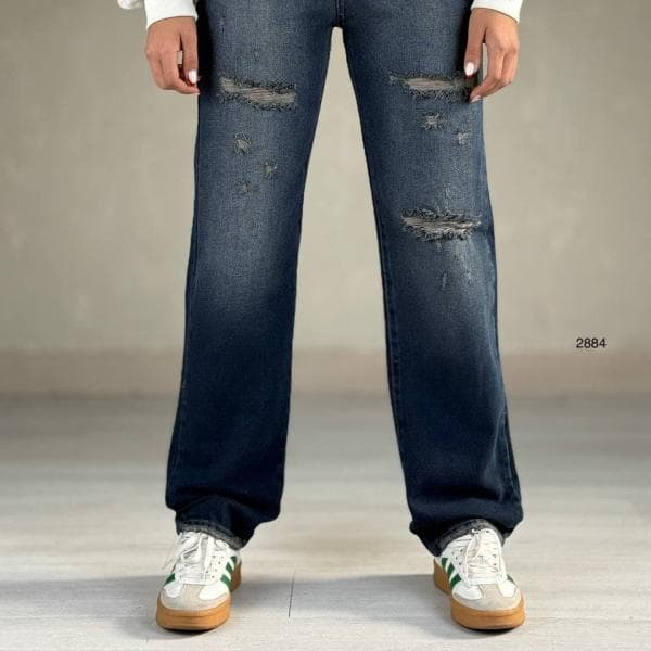 شلوار جین استریت زاپدار کد:2884 - تصویر 1