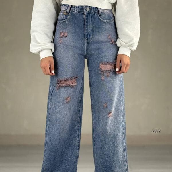 شلوار بگ زاپدار کد:2832 - تصویر 1