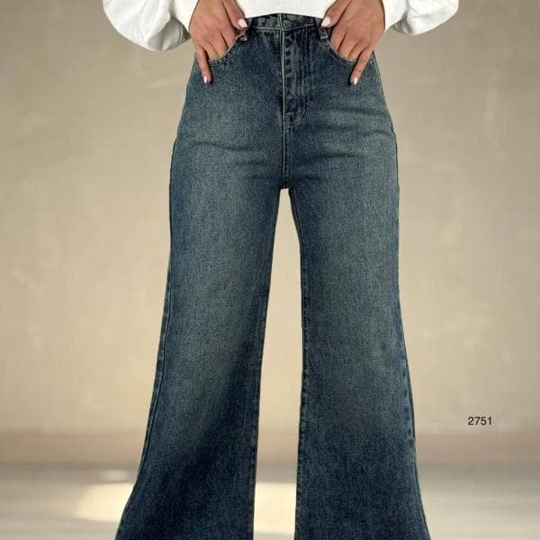 شلوار بگ زاپدار کد:2843 - تصویر 1