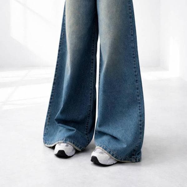 شلوار سوپربگ پشت جیب بزرگ استیکردار - تصویر 2