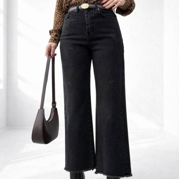 شلوار وایدلگ قد 90 دمپاریش - تصویر 1