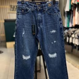 شلوار جین بگ زاپ دار کد4003422759