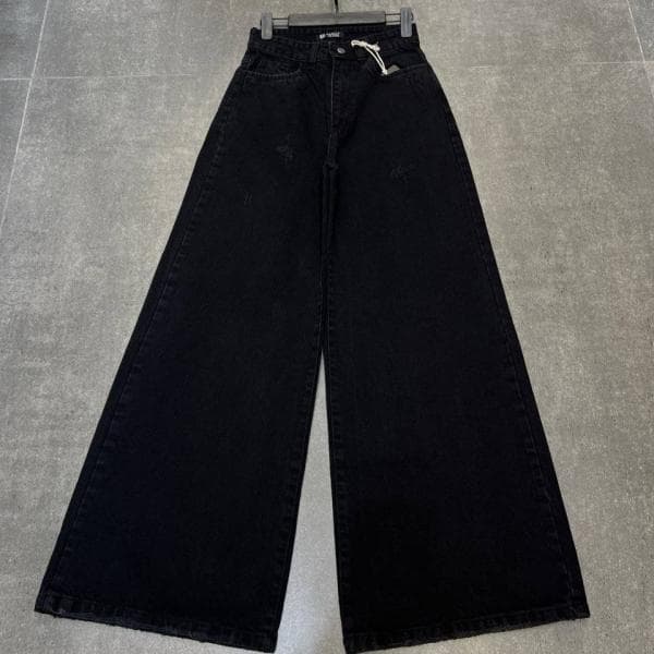 شلوار فول بگ زغالی کد5090/1