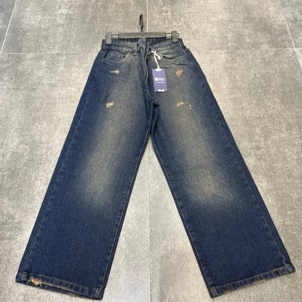 شلوار نیم بگ پشت کش قد 90 - تصویر 1