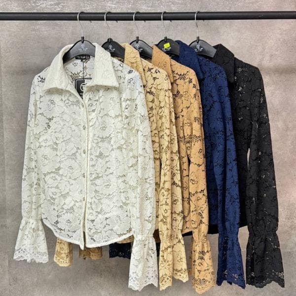 شومیز دانتل کد3377 - تصویر 3