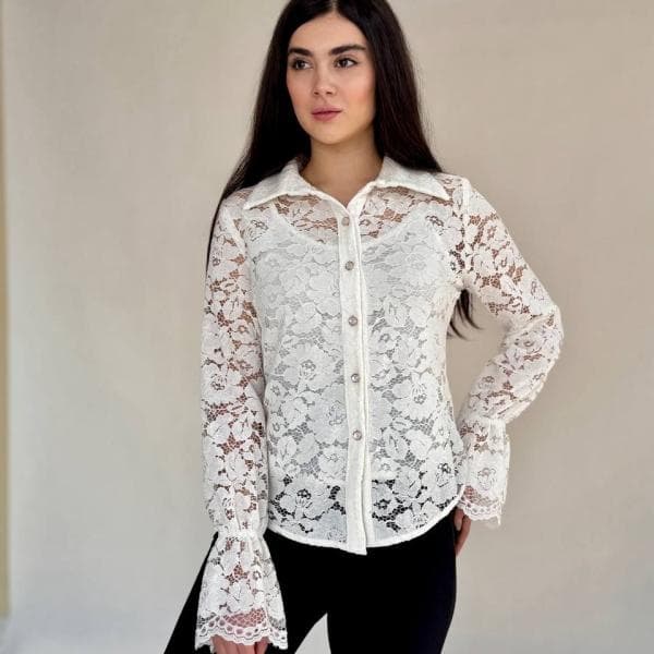 شومیز دانتل کد3377 - تصویر 1