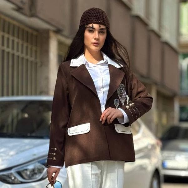 کت گلدوزی بزیاق کد9158 - تصویر 3