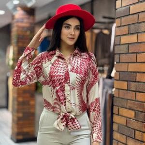 شومیز ساتن الیزه کد3384