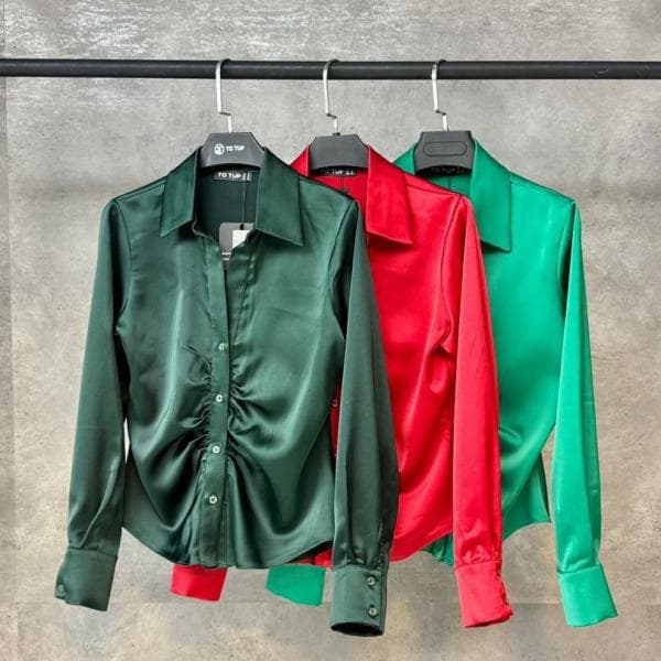 شومیز ساتن کد3394 - تصویر 3