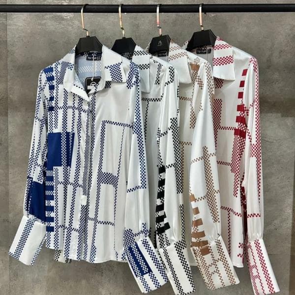 شومیز ساتن کد3394 - تصویر 2