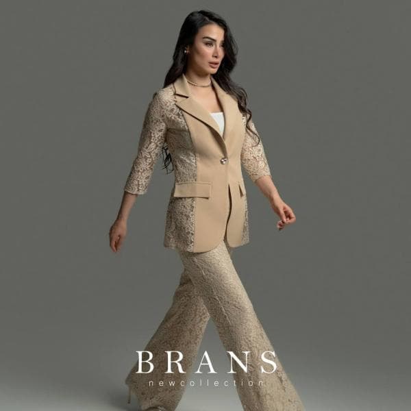 کت و شلوار گیپور کد7049 - تصویر 3