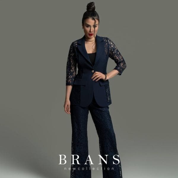 کت و شلوار گیپور کد7049 - تصویر 2