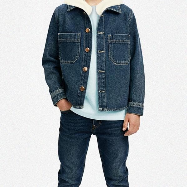 کت جین بچگانه K2066 - تصویر 4