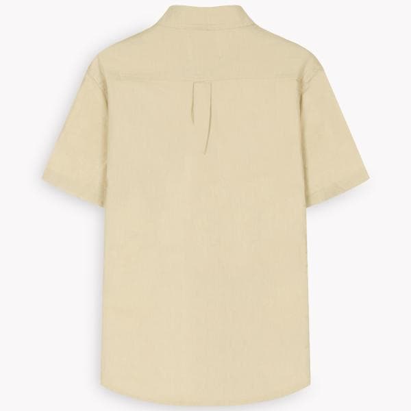 پیراهن لینن مردانه M2386 - تصویر 3