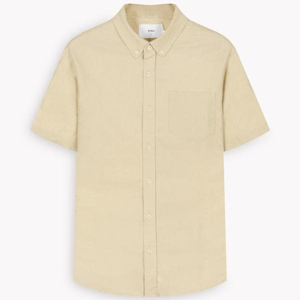 پیراهن لینن مردانه M2386 - تصویر 2