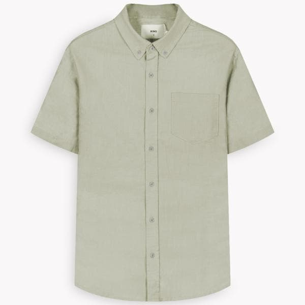 پیراهن لینن مردانه M2386 - تصویر 1